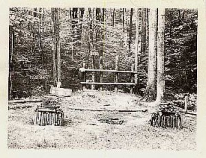 Kecoughtan Lodge #463Ceremonial Ring construction at Camp Chickahominy, VA, early 1970's (image: kecoughtan.com)